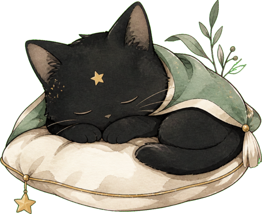 原创黑猫插画